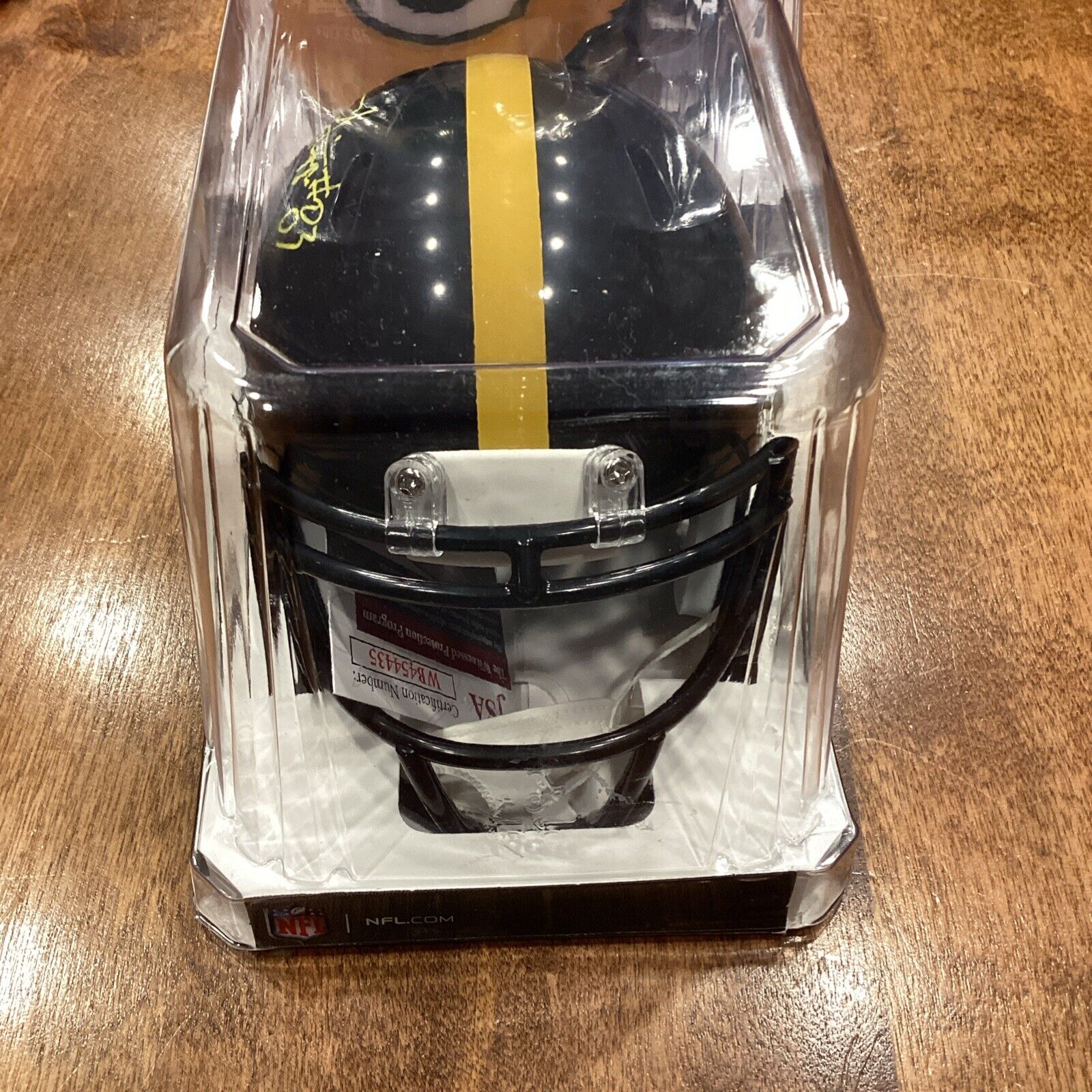 Louis Lipps Pittsburgh Steelers Signed Autographed Mini helmet  JSA COA