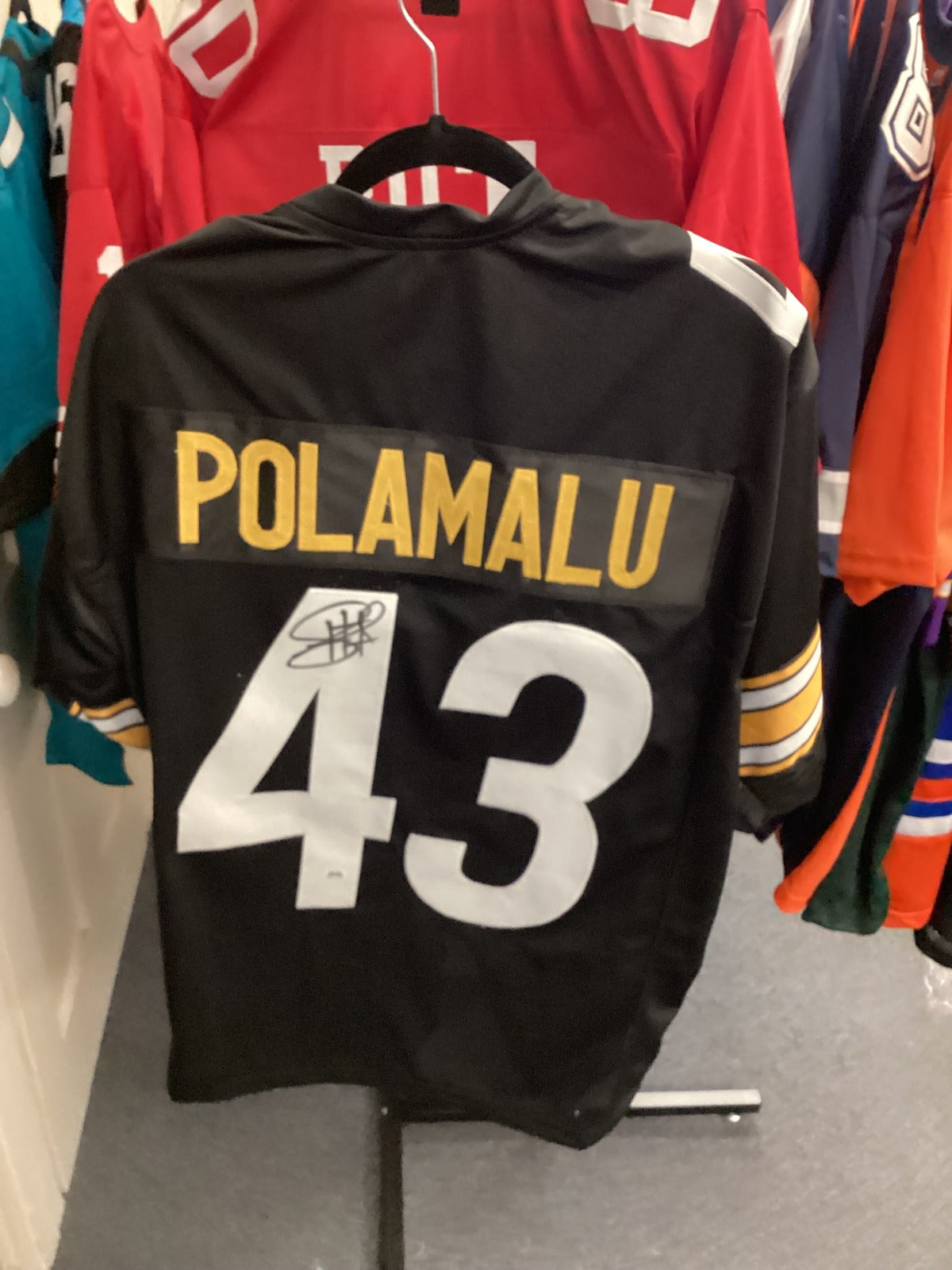 Troy Polamalu #43 Pittsburgh Steelers Signed Black Jersey