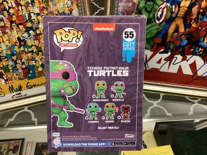 Funko POP! Art Series: Teenage Mutant Ninja Turtles - Donatello Signed With COA