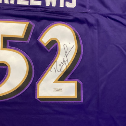 Ray Lewis Signed Baltimore Ravens Purple Jersey Autographed NFL