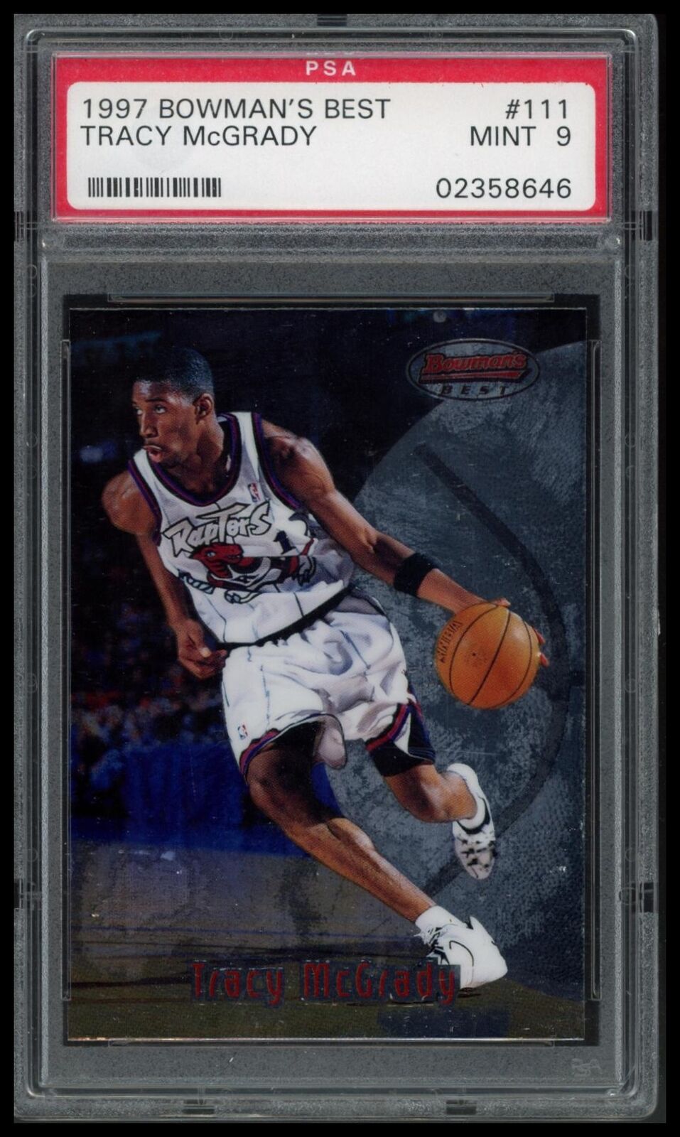 1997 Bowman'S Best #111 Tracy Mcgrady PSA 9