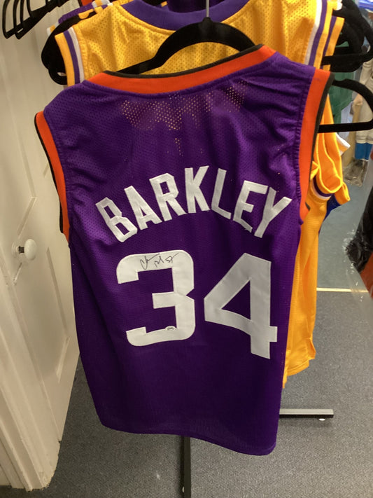 Charles Barkley #34 Phoenix Suns Signed Purple Jersey