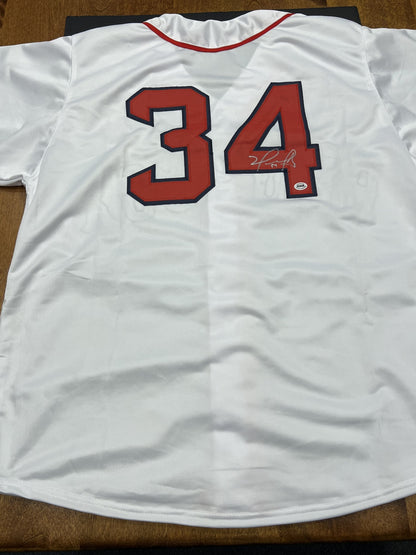 David Ortiz Signed Boston Red Sox White Jersey with COA