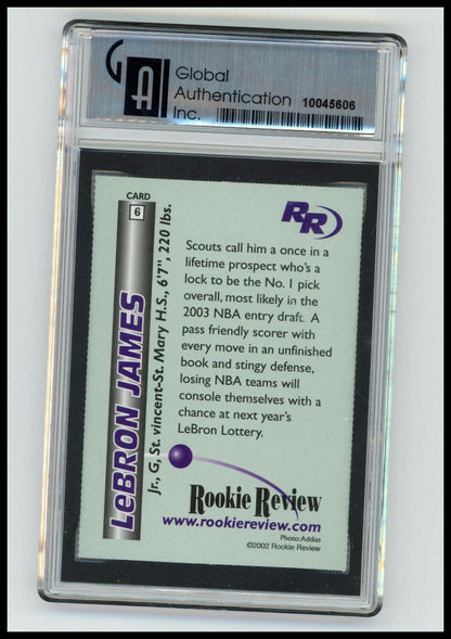 2002 Rookie Review #6 LeBron James Other 9