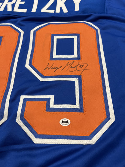 Wayne Gretzky Signed Edmonton Oilers Blue Jersey