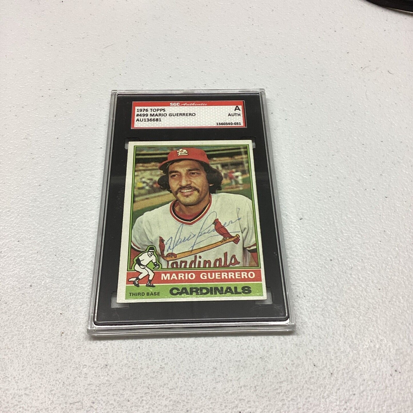 1976 Topps #499 Mario Guerrero SGC Authentic