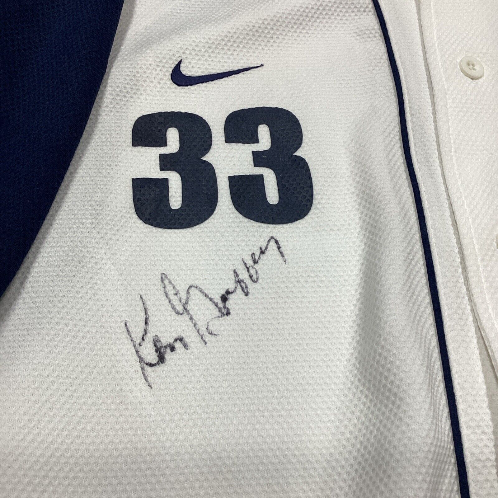 Ken Griffey Sr Signed Yankee Jersey With SGC COA Large