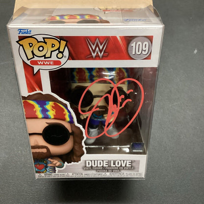 Mick Foley Dude Love Signed Funko Pop With COA