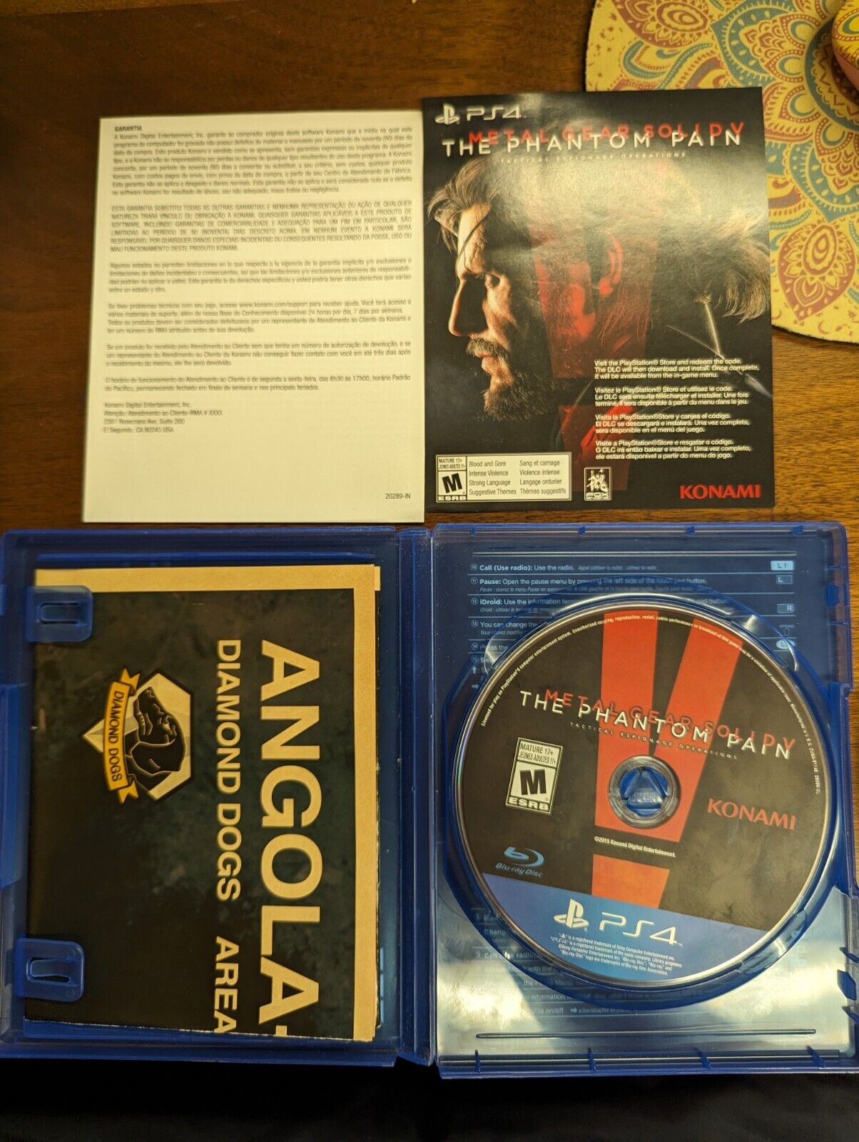 Metal Gear Solid V Day One Edition Signed by SNAKE!! PS4