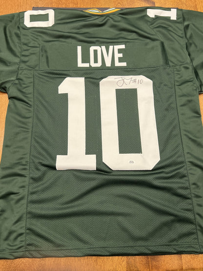 Jordan Love Signed Green Bay Packers Green Jersey with COA