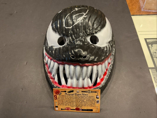 Tom Hardy Signed Venom Plastic Mask Autograph Expert Union COA Marvel