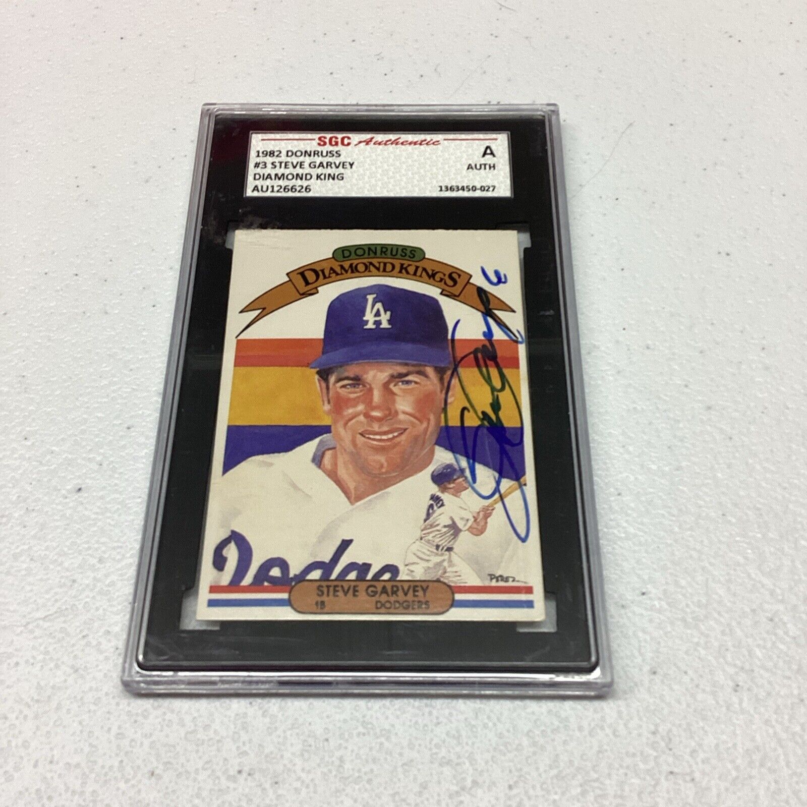 1982 Donruss #3 Steve Garvey SGC Authentic