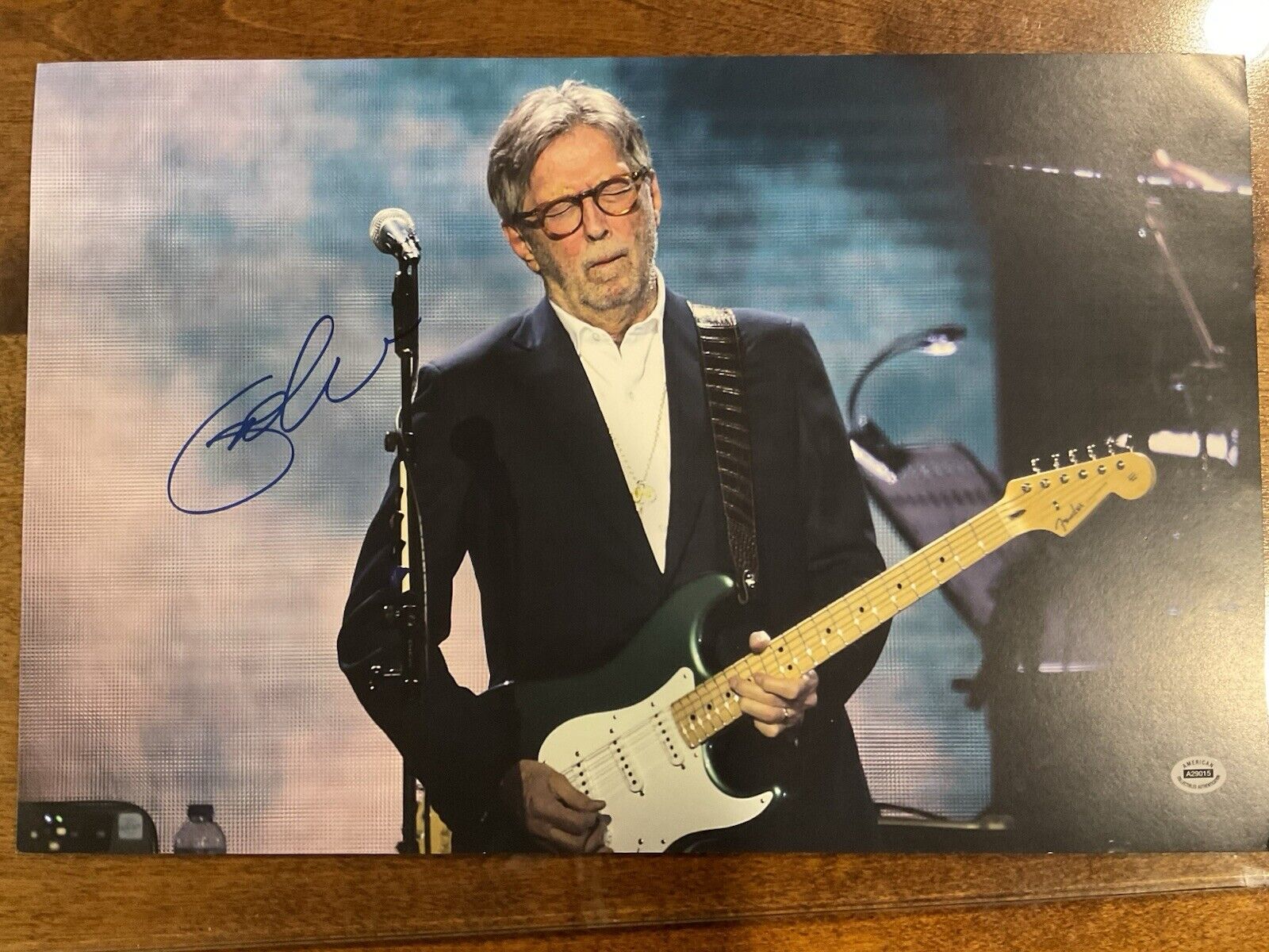 11x17 Signed Eric Clapton Photo With COA