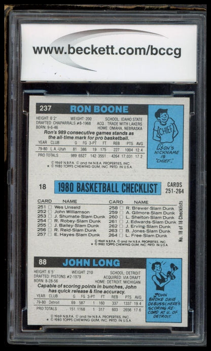 1980-81 Topps #18 / 88 / 237 [Name Unavailable] BCCG 9