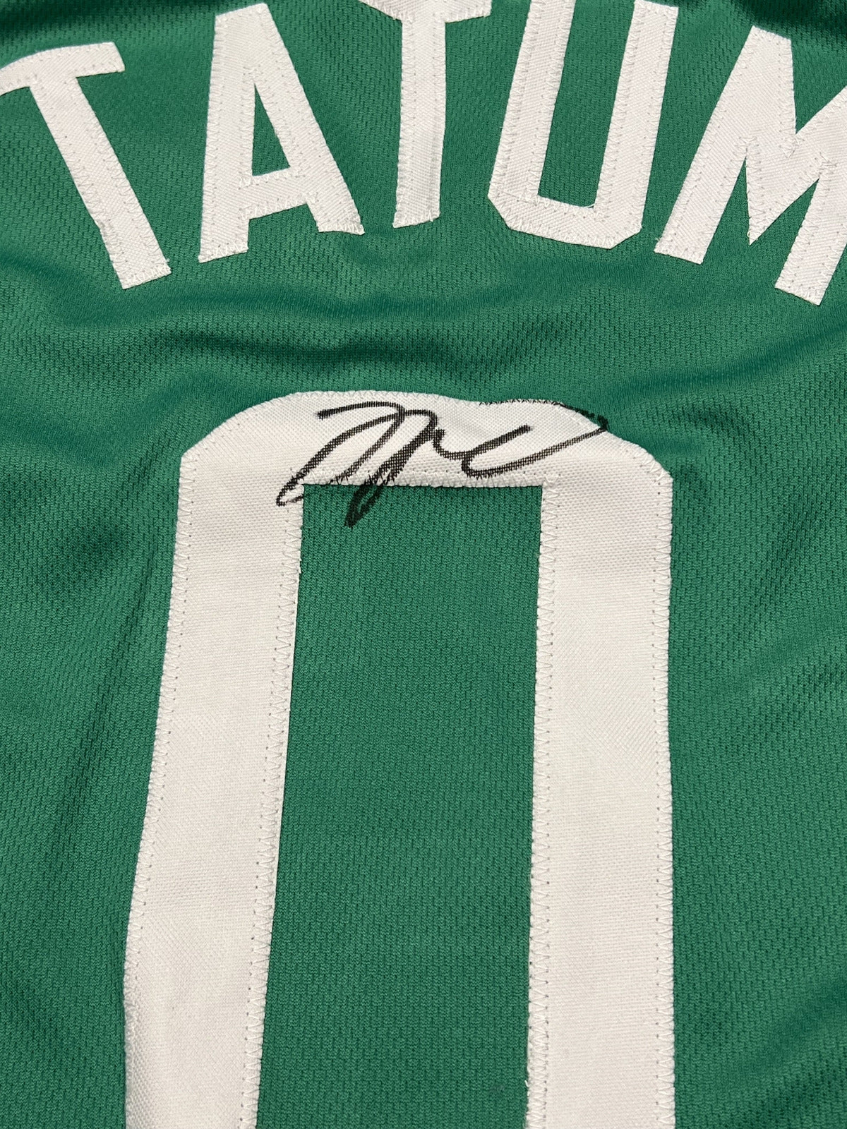 Jayson Tatum Signed Boston Celtics Green Jersey with COA