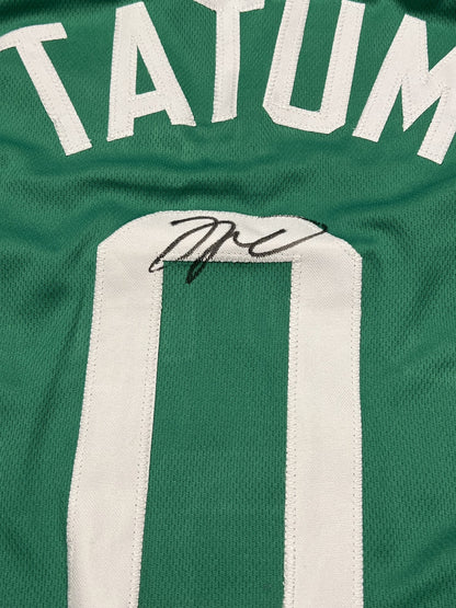 Jayson Tatum Signed Boston Celtics Green Jersey with COA