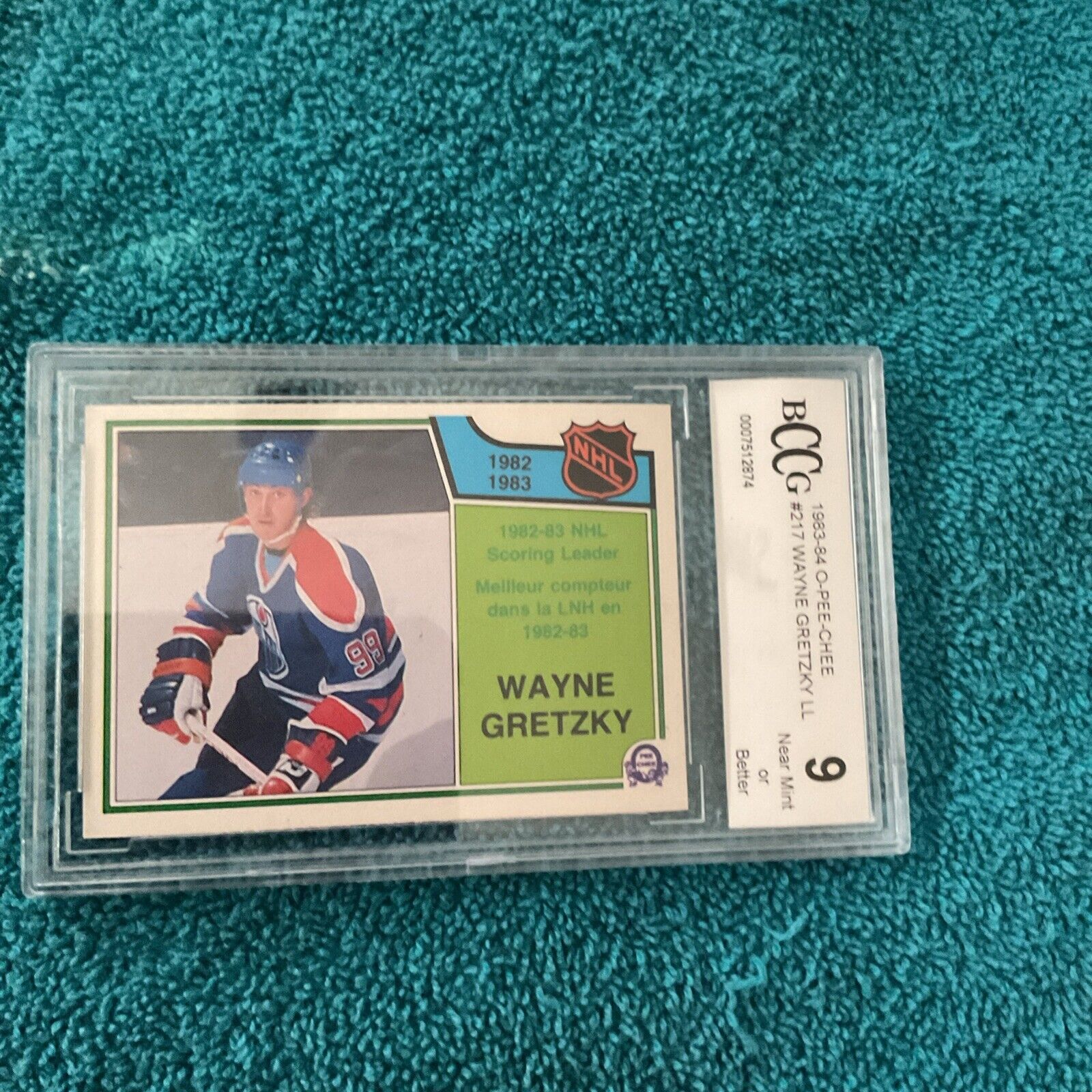 1983-84 O-Pee-Chee - #217 Wayne Gretzky BCCG 9