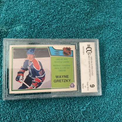 1983-84 O-Pee-Chee - #217 Wayne Gretzky BCCG 9