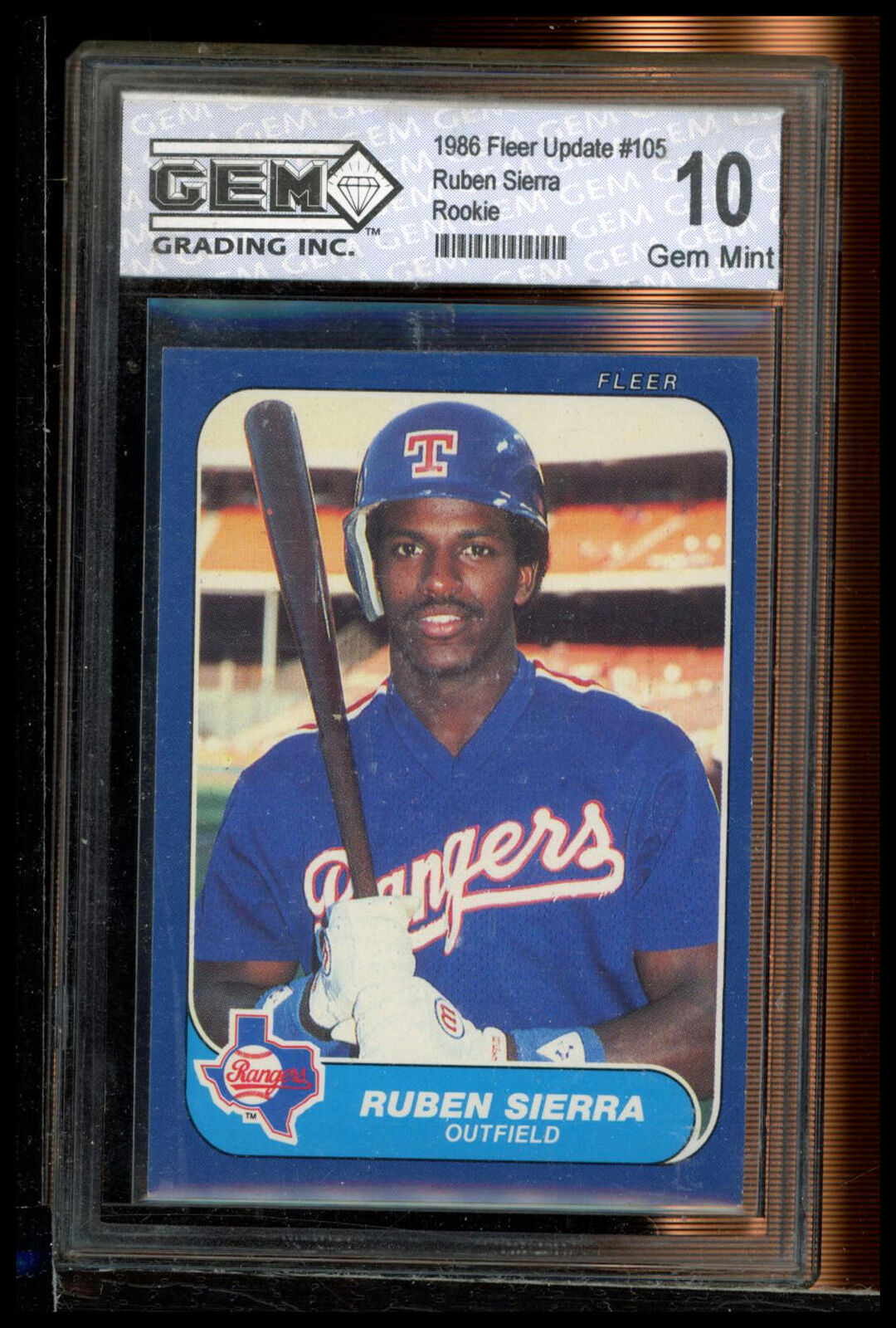 1986 Fleer Update #U-105 Ruben Sierra Other 10