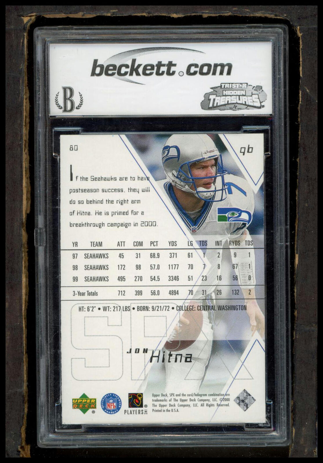 1999 Collector's Edge Masters #KW Kurt Warner Foil Previews Silver Other 9