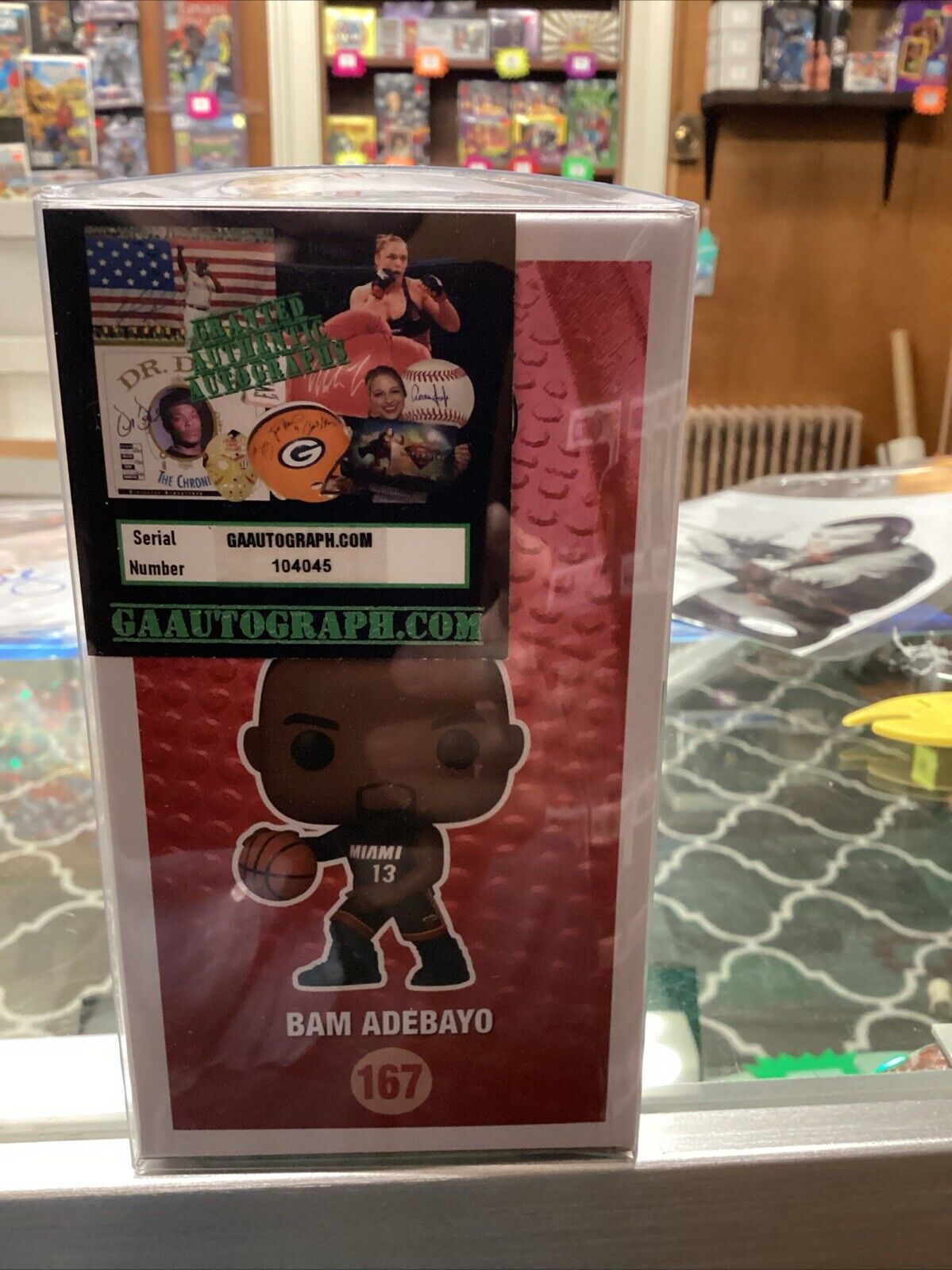 Bam Adebayo #167 Signed Funko Pop With COA