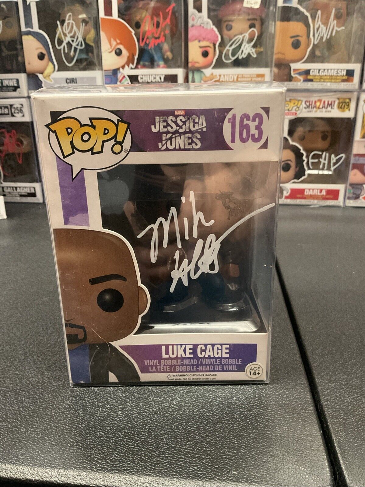 Funko Pop! Vinyl: Marvel - Luke Cage #163 Signed Mike Cotler COA