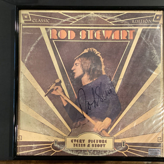 Rod Stewart “Every  Picture Tells A Story” Signed Album W COA And Case 