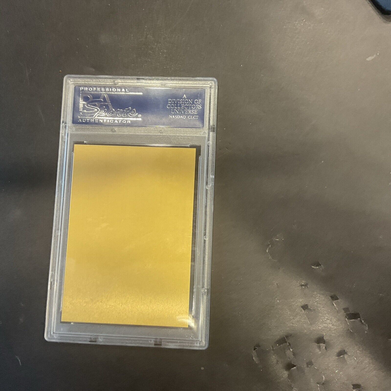 1982 Clark McGriff metallic gold Hall of Fame card PSA 9