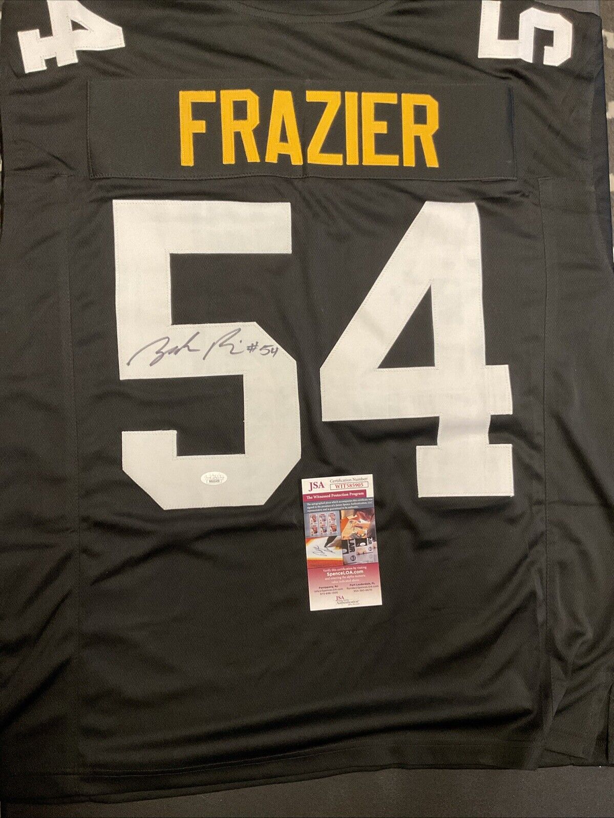 Zach Frazier Signed Autographed Home Jersey Pittsburgh Steelers JSA COA