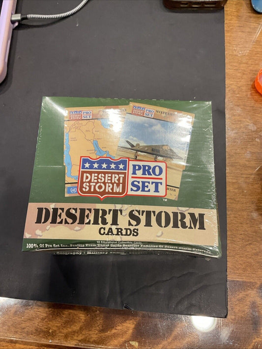 New DESERT STORM  Pro Set 1991 Factory Sealed BOX Of 36 Packs 10 Cards Each
