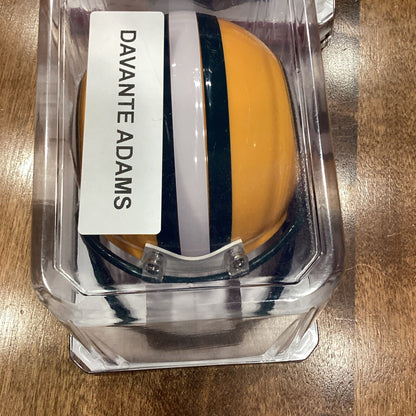 DAVANTE ADAMS AUTOGRAPHED GREEN BAY PACKERS MINI HELMET BECKETT BAS 185816