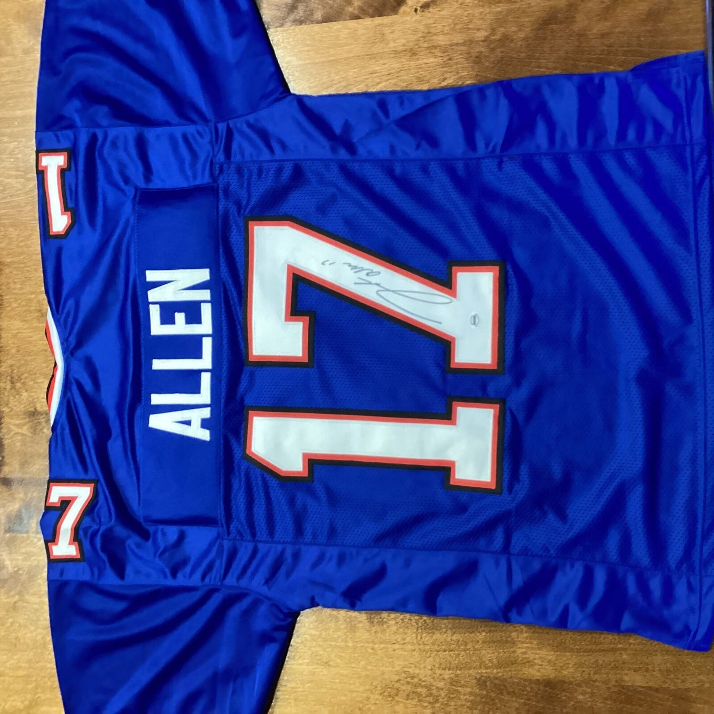 Josh Allen Signed Buffalo Bills Blue Jersey Autographed NFL