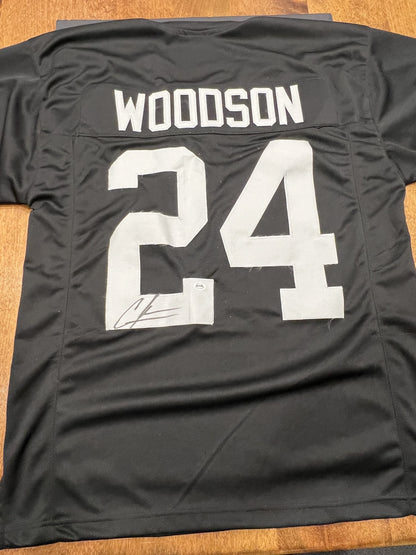 Charles Woodson Signed Oakland Raiders Black Jersey with COA