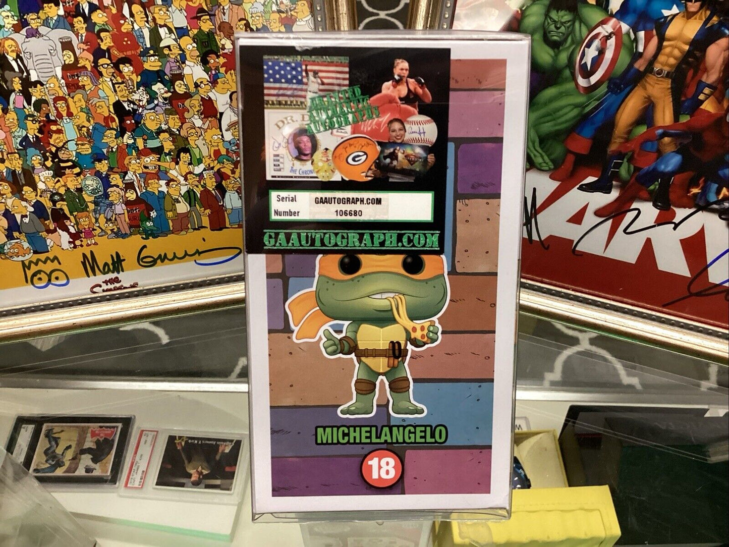 Funko Pop! Teenage Mutant Ninja Turtles- "Michelangelo" #18 Signed With COA