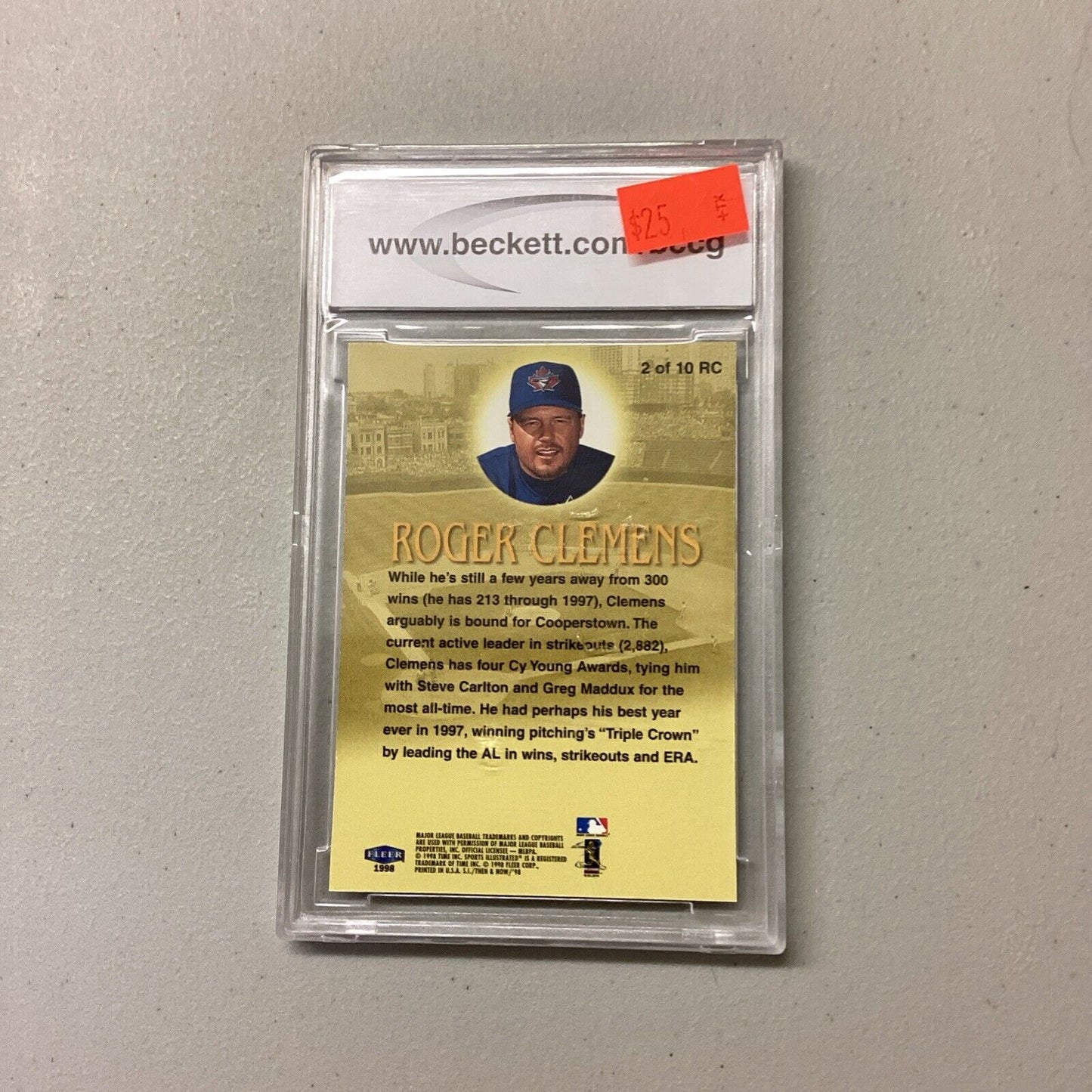 1998 #RC2 Roger Clemens BCCG Grade 10