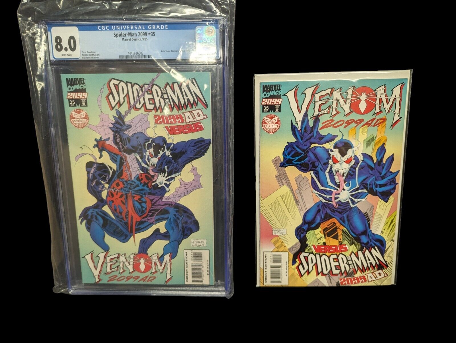 Spider-Man 2099 #35 1st App Of Kron Stone as Venom 2099 CGC 8 + Raw Copy 