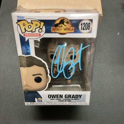 CHRIS PRATT SIGNED JURASSIC PARK OWEN GRADY FUNKO POP WITH COA