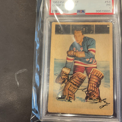 1953 Brockhurst #53 Gump Worsley PSA 1