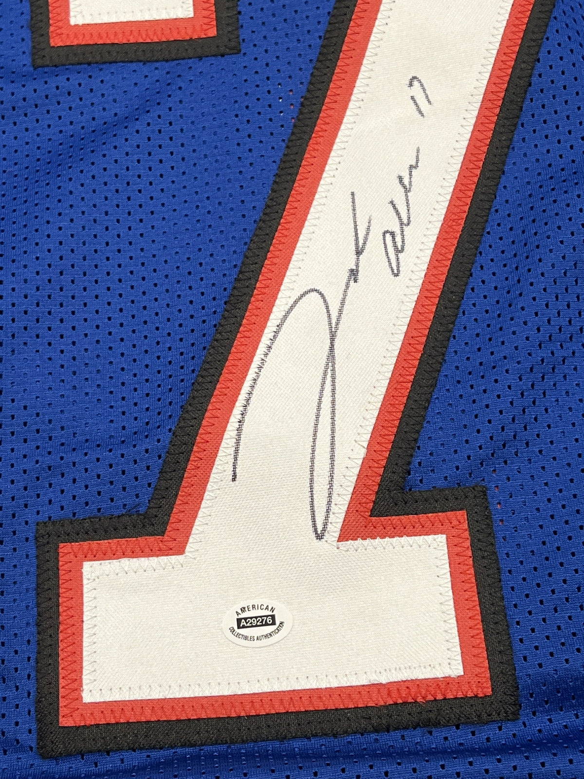 Josh Allen Signed Buffalo Bills Blue Jersey with COA