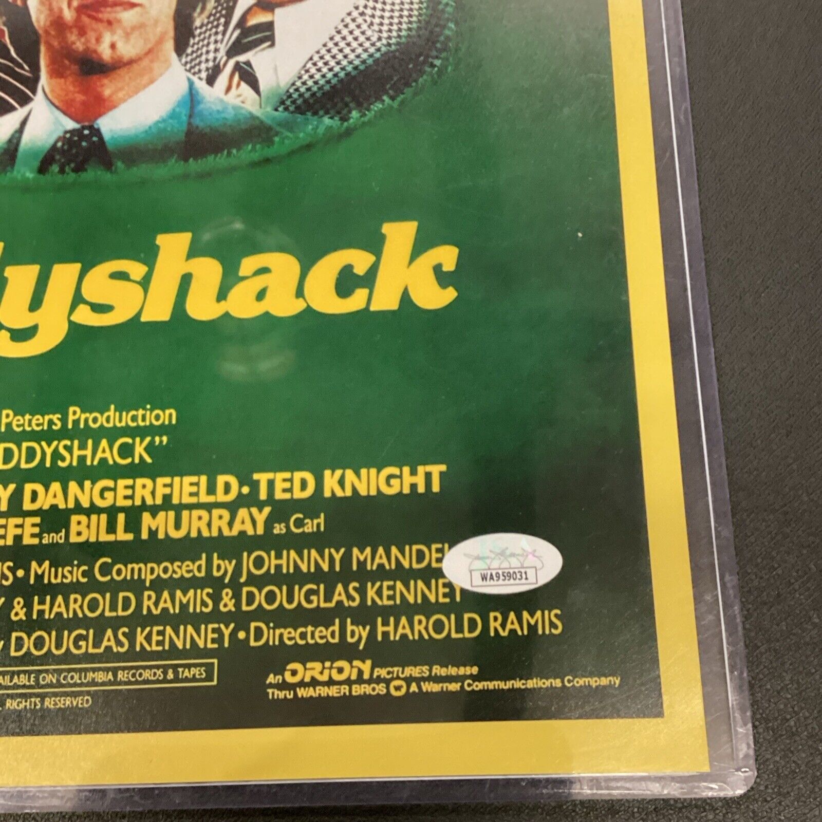 SIGNED CINDY MORGAN CADDYSHACK MOVIE POSTER 11X17 WITH JSA COA