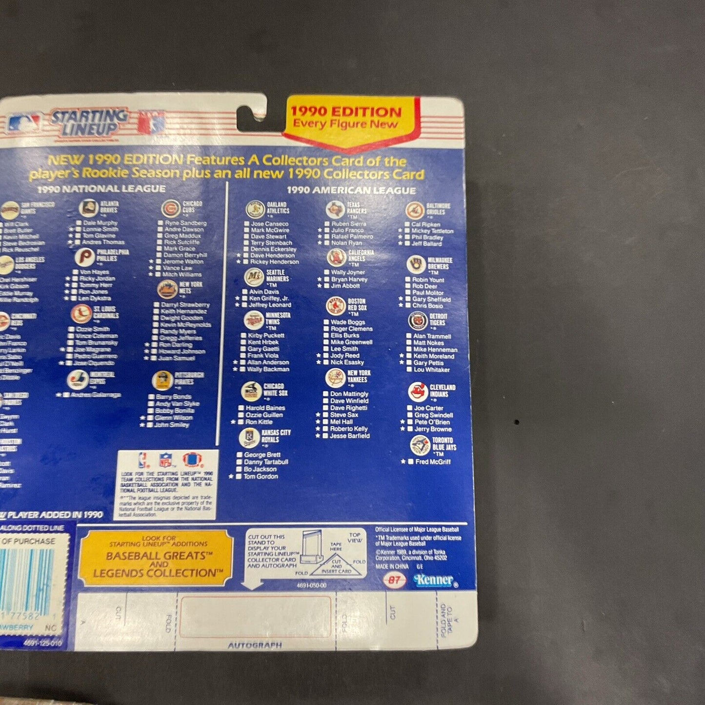 Darryl Strawberry 1990 MLB Mets Starting Lineup Figure & Collector Cards