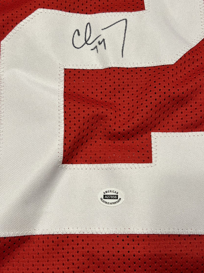 Ed McCaffrey Signed San Francisco 49ers Red Jersey with COA