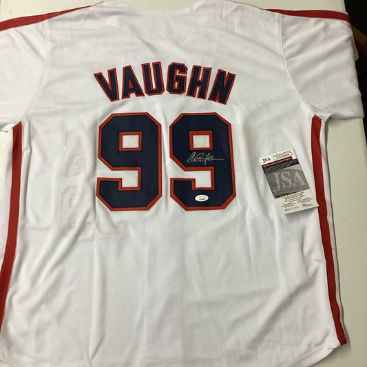 Charlie Sheen Signed Jersey Major League Ricky Vaughn Autographed BAS Wild Thing