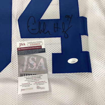 Charles Haley Authentic Signed White Pro Style Jersey Autographed With JSA COA