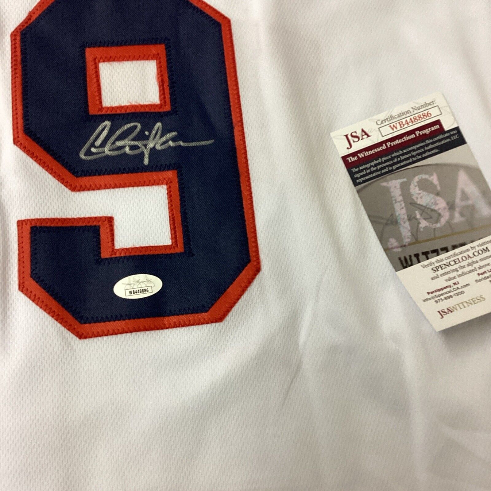 Charlie Sheen Signed Jersey Major League Ricky Vaughn Autographed BAS Wild Thing