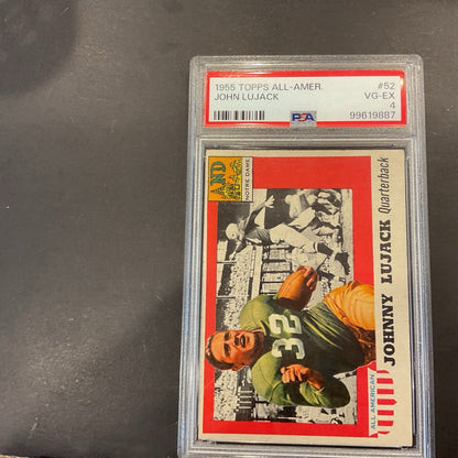 1955 Topps all American #52 John Lujack PSA 4