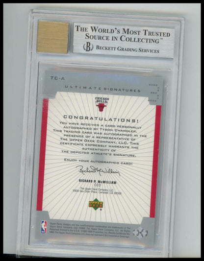 2001-02 Upper Deck Ultimate CollectionTyson Chandler Ultimate Signatures BGS 9