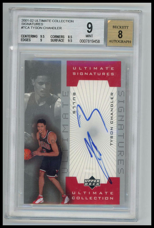 2001-02 Upper Deck Ultimate CollectionTyson Chandler Ultimate Signatures BGS 9