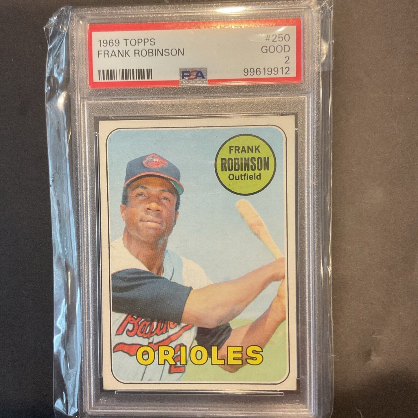 1969 Topps #250 Frank Robinson PSA 2 
