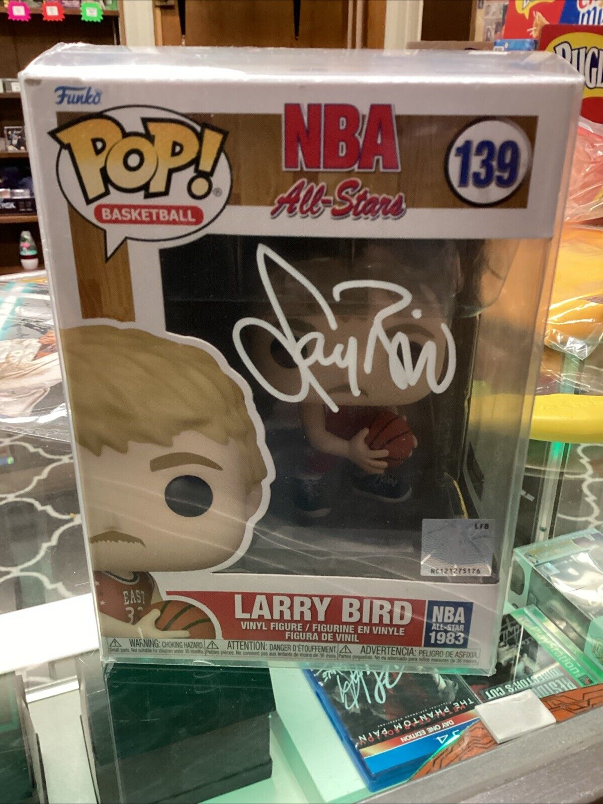 Larry Bird Signed NBA All-Stars #139 Funko Pop Autographed Vinyl Figure JSA Cert